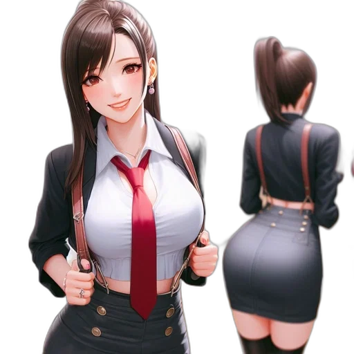 jacket, dress, staff, concept art transparent PNG cut-out