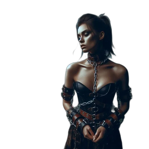 jewelry, dress, cyberpunk, concept art transparent PNG cut-out