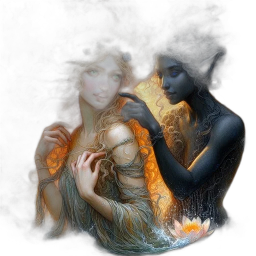 fantasy art, concept art, photorealistic, oil painting transparent PNG cut-out