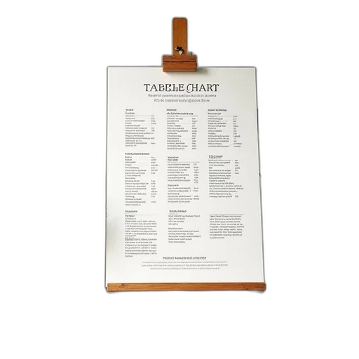 food, easel, table, plan transparent PNG cut-out