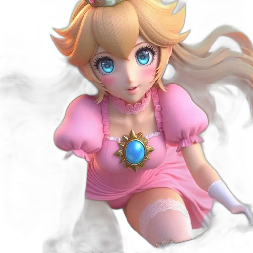 dress, face, staff, crown transparent PNG cut-out