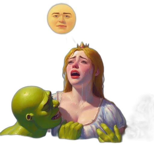 face, mask, creature, concept art transparent PNG cut-out