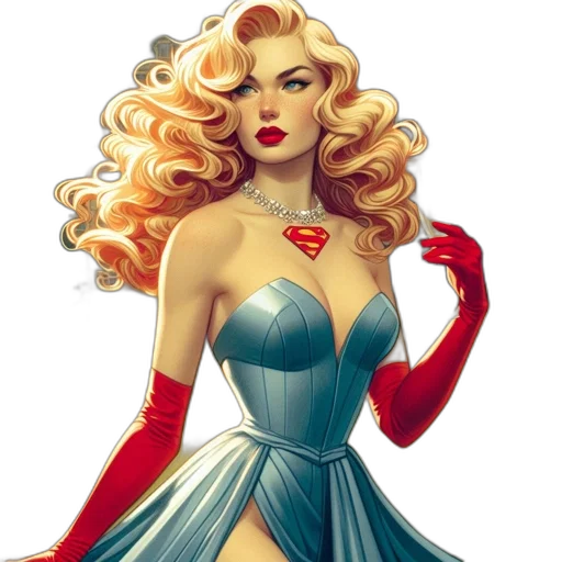 dress, comic book art, fantasy art, concept art transparent PNG cut-out