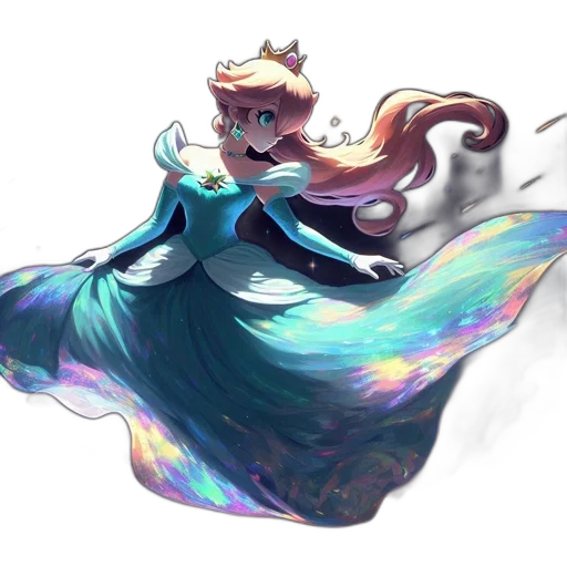 dress, crown, staff, dragon transparent PNG cut-out