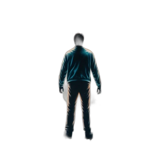 jacket, robot, staff, creature transparent PNG cut-out