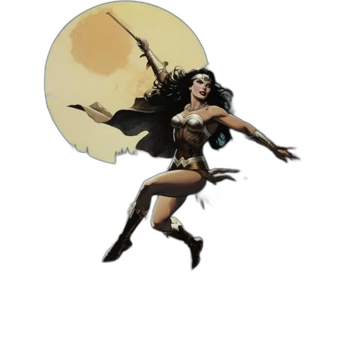 comic book art, concept art, fantasy art, cartoon transparent PNG cut-out