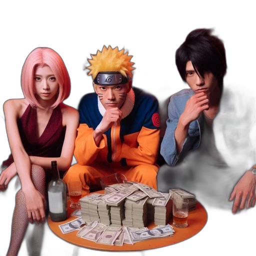 concept art, 3d render, anime, comic book art transparent PNG cut-out