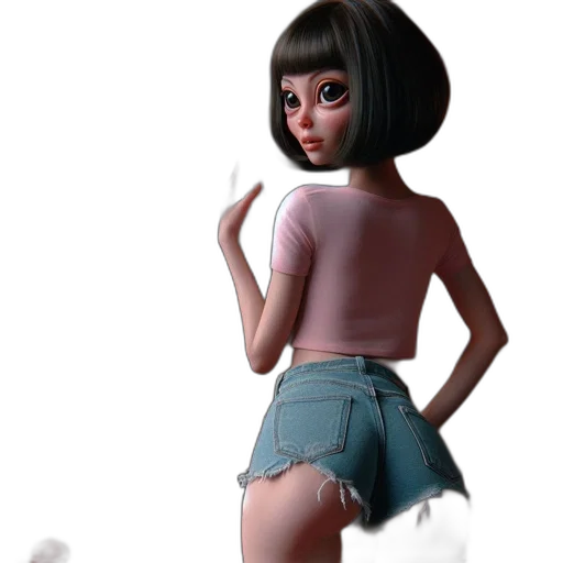 dress, robot, jacket, staff transparent PNG cut-out