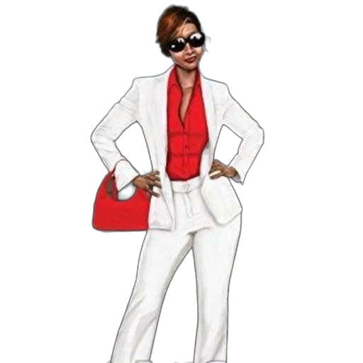 jacket, cartoon, concept art, red transparent PNG cut-out