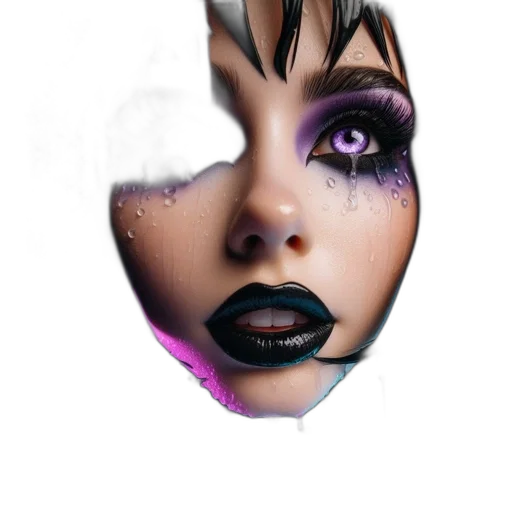 mask, face, creature, photorealistic transparent PNG cut-out