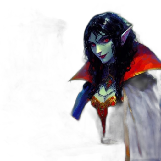 fantasy art, concept art, comic book art, watercolor transparent PNG cut-out