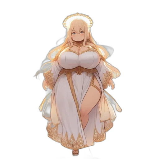 dress, crown, staff, concept art transparent PNG cut-out