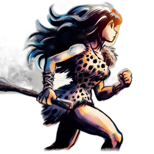 comic book art, fantasy art, concept art, cartoon transparent PNG cut-out