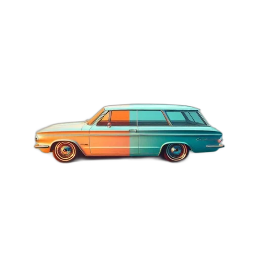 car, pixel art, concept art, 3d render transparent PNG cut-out