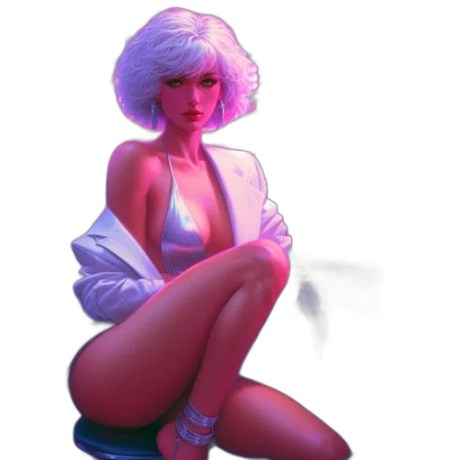 jacket, dress, robot, hair transparent PNG cut-out