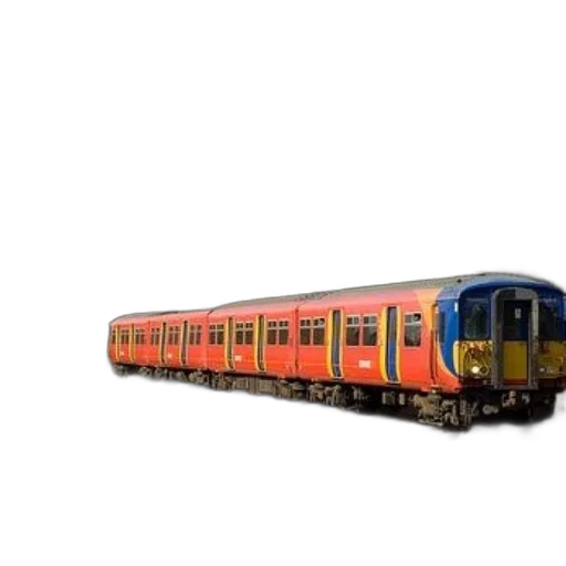 3d render, photorealistic, colorful, train transparent PNG cut-out
