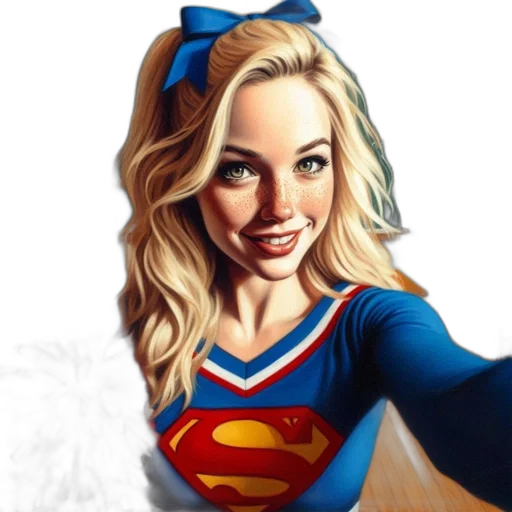 face, comic book art, cartoon, photorealistic transparent PNG cut-out