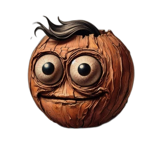 face, mask, tree, creature transparent PNG cut-out