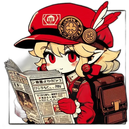 staff, hat, weapon, anime transparent PNG cut-out
