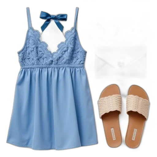 dress, blue, monochrome, pastel transparent PNG cut-out