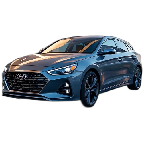 car, 3d render, new, hyundai transparent PNG cut-out
