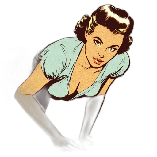 dress, cartoon, comic book art, concept art transparent PNG cut-out