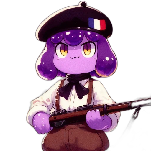 staff, weapon, hat, jacket transparent PNG cut-out