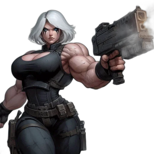 weapon, concept art, comic book art, cyberpunk transparent PNG cut-out