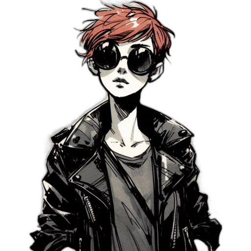 jacket, cartoon, comic book art, concept art transparent PNG cut-out