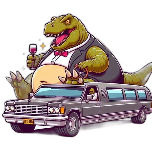car, concept art, tyrannosaurus, rex transparent PNG cut-out