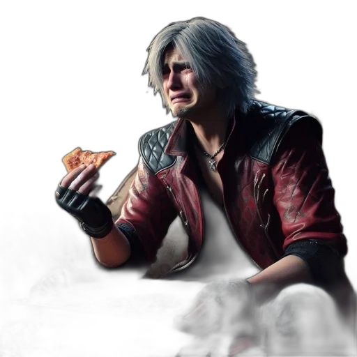 food, jacket, weapon, face transparent PNG cut-out