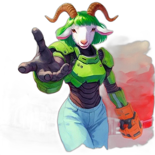robot, creature, mask, staff transparent PNG cut-out