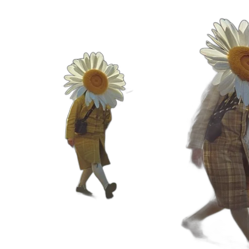 flower, jacket, creature, mask transparent PNG cut-out
