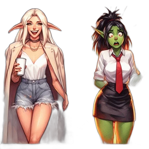 concept art, fantasy art, pixel art, comic book art transparent PNG cut-out