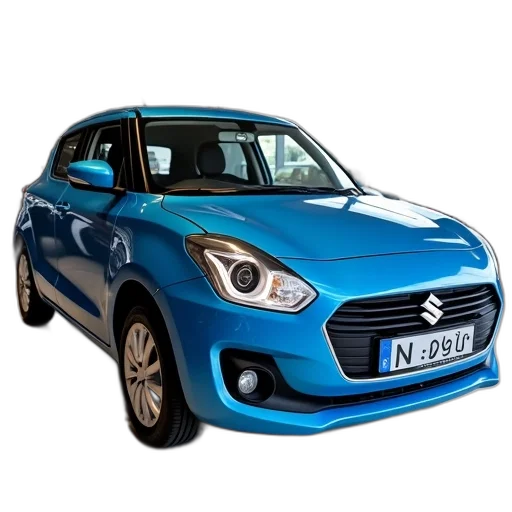 car, 3d render, blue, suzuki transparent PNG cut-out