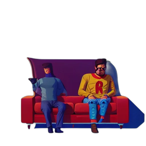 furniture, jacket, robot, pixel art transparent PNG cut-out