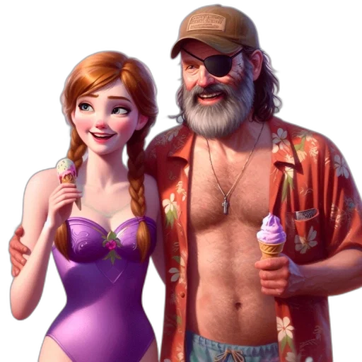 concept art, cartoon, fantasy art, 3d render transparent PNG cut-out