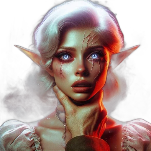 face, staff, mask, fantasy art transparent PNG cut-out