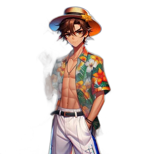 jacket, hat, vaporwave, pixel art transparent PNG cut-out