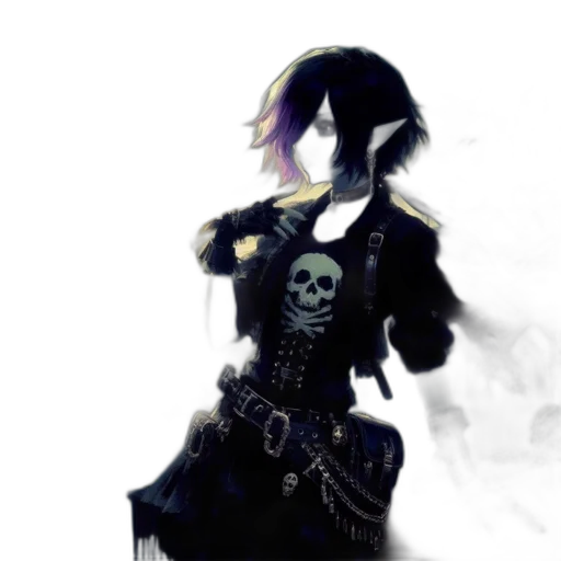 weapon, staff, mask, dress transparent PNG cut-out
