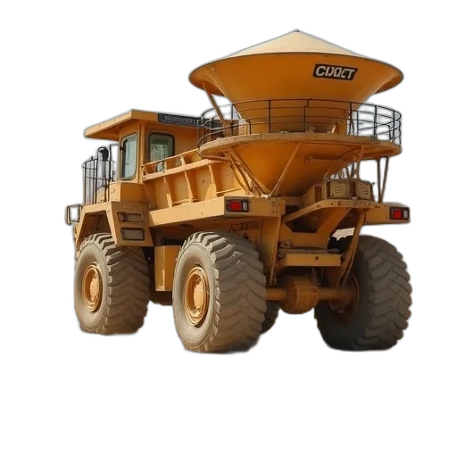 car, robot, 3d render, sand transparent PNG cut-out