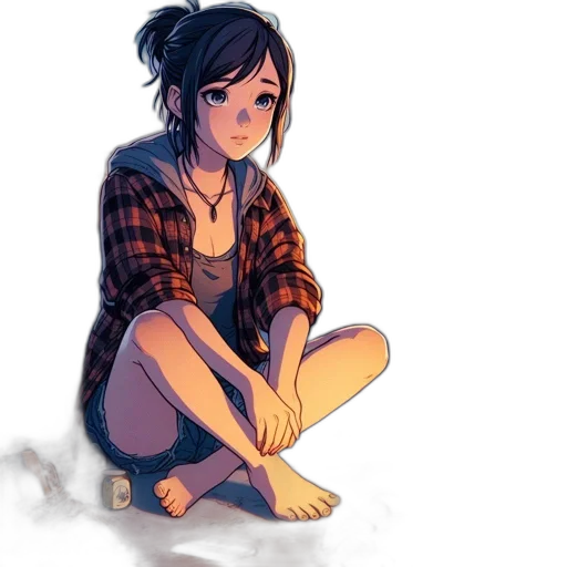 watercolor, concept art, anime, pixel art transparent PNG cut-out