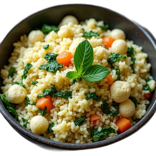 food, healthy, cauliflower, rice transparent PNG cut-out