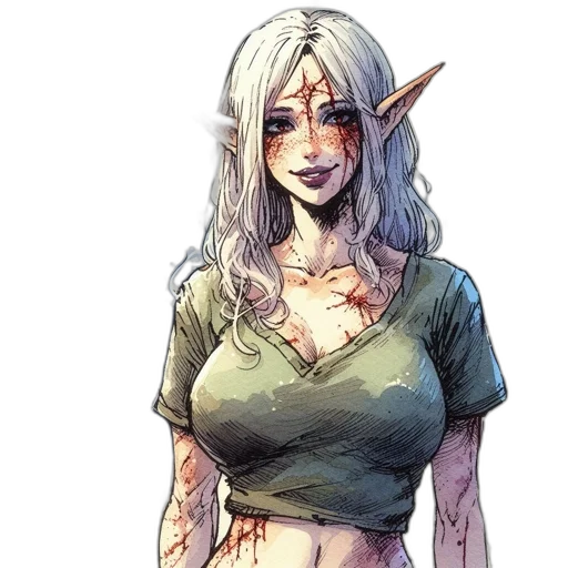 staff, dress, dragon, fantasy art transparent PNG cut-out