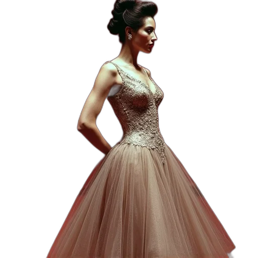 dress, 3d render, photorealistic, concept art transparent PNG cut-out