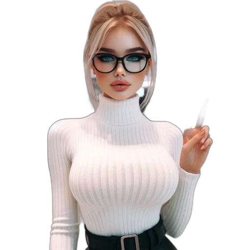 dress, jacket, staff, robot transparent PNG cut-out