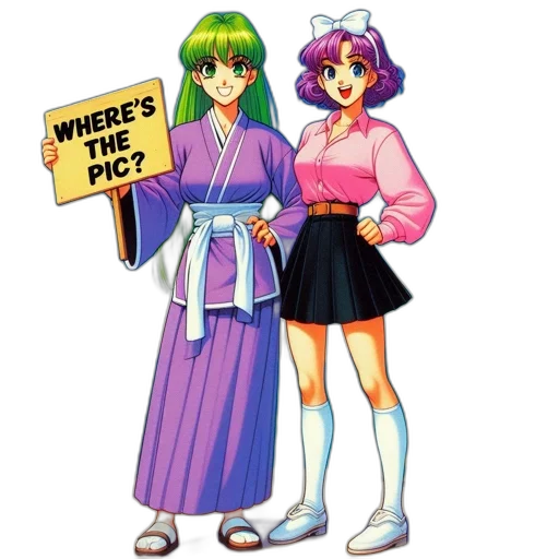 dress, vaporwave, concept art, anime transparent PNG cut-out