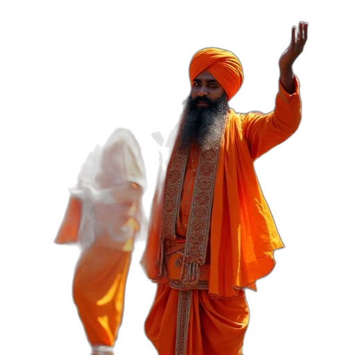 staff, mask, 3d render, sikh transparent PNG cut-out