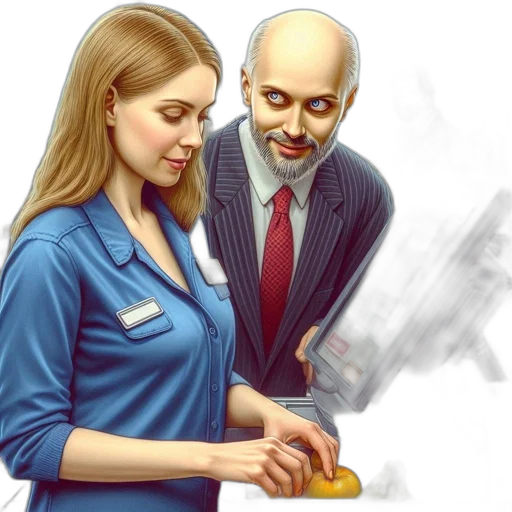 staff, concept art, photorealistic, oil painting transparent PNG cut-out