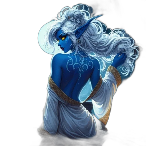 dress, dragon, staff, mask transparent PNG cut-out